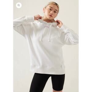 Athleta Triumph‎ Logo Hoodie  | White | SZ S
